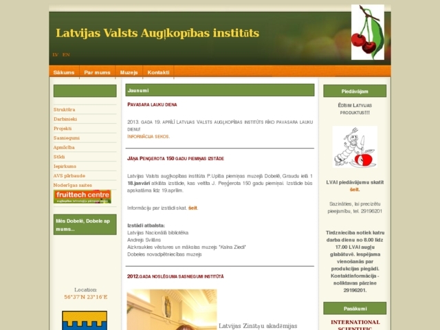 Latvijas Valsts Augļkopības institūts, 